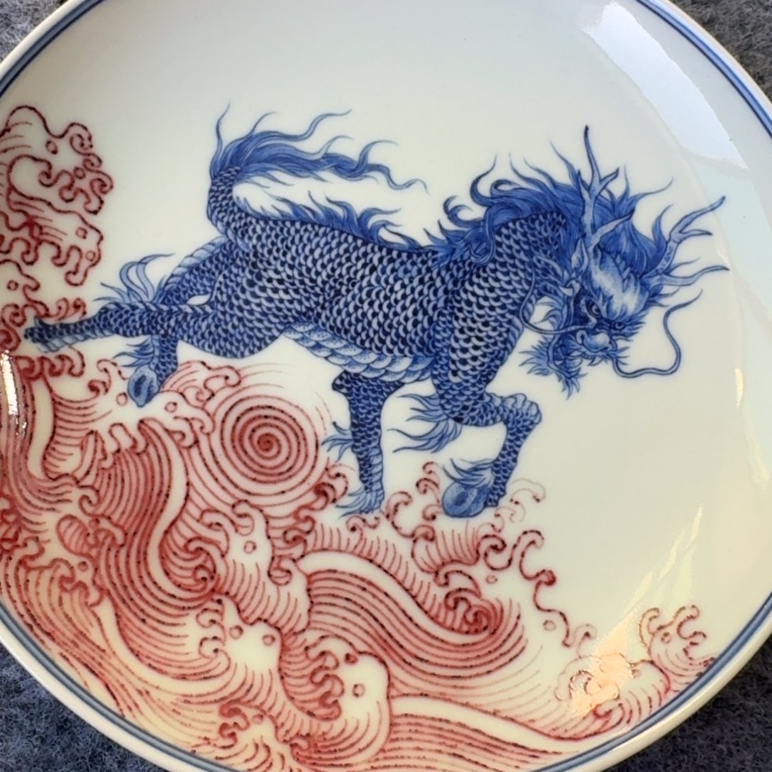 狼***兄现代景德镇陶瓷手绘茶具