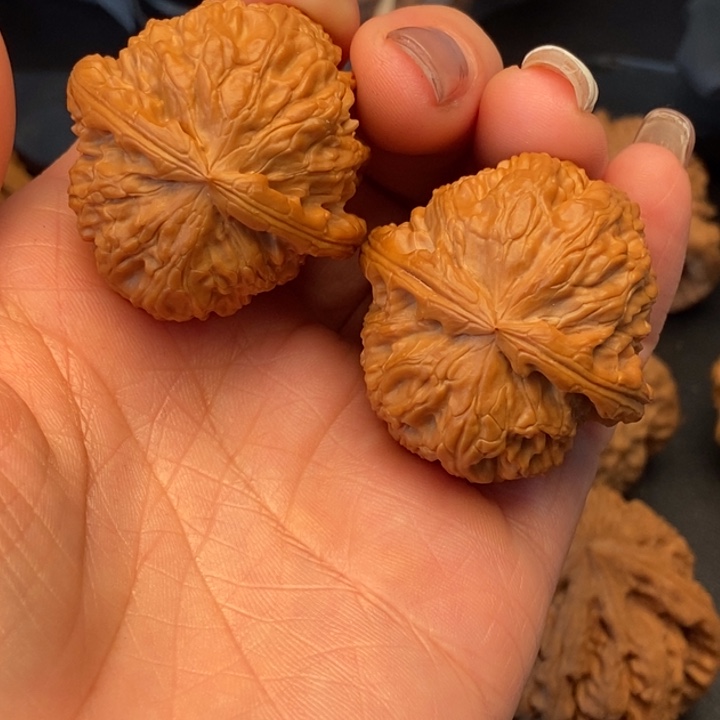 三***车吊坠文玩核桃白狮子