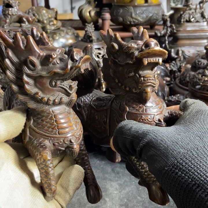 铜器工艺品摆件香炉摆件