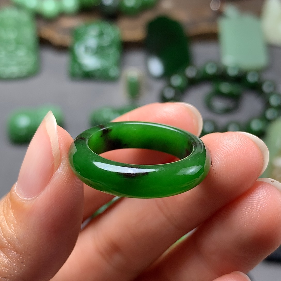 和田玉颈饰未镶嵌戒指19