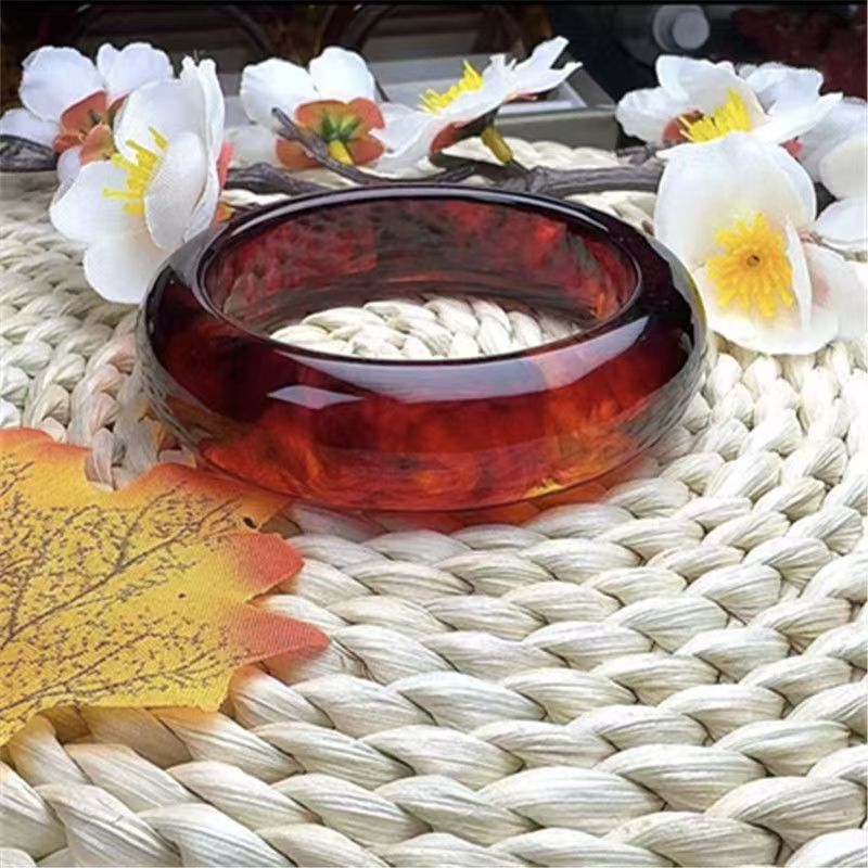 血药珀时尚宽版2.0款手镯 