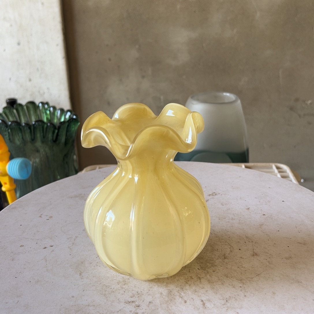 弘扬琉璃花器微瑕高度14