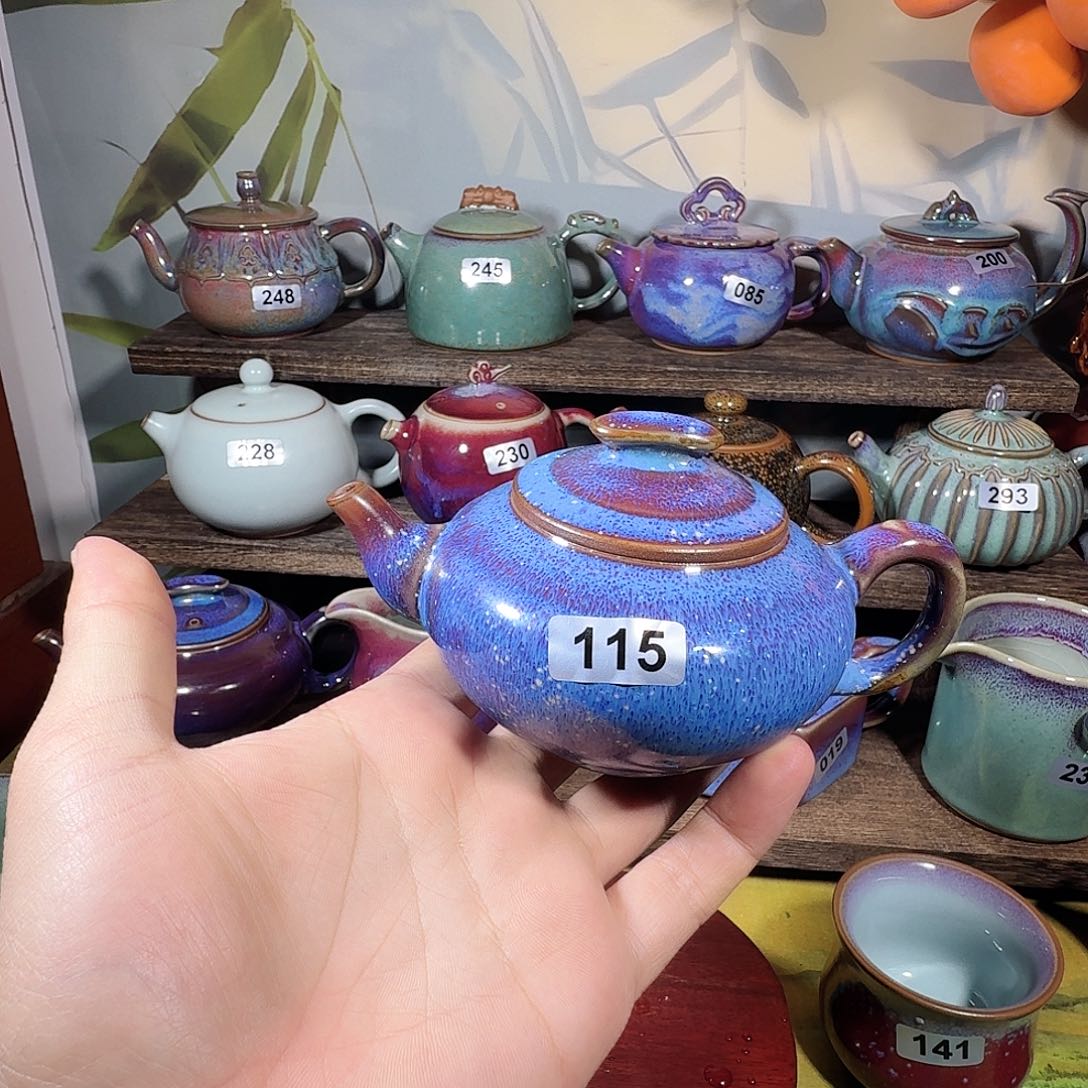 钧瓷，茶具茶壶茶壶