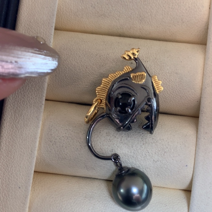 颈饰银S925镶嵌海水珍珠