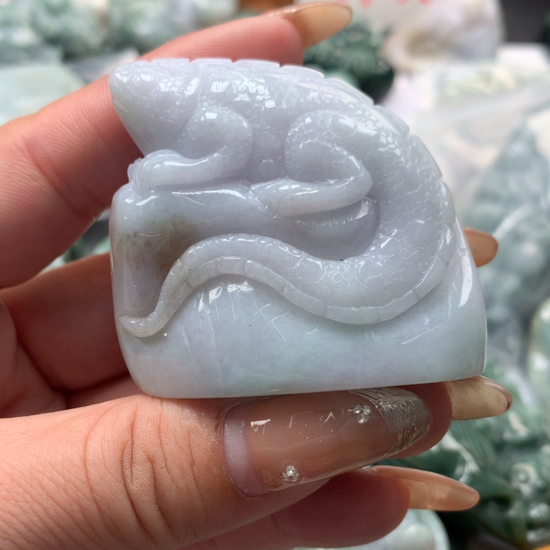 翡翠未镶嵌颈饰保真天然A货翡翠