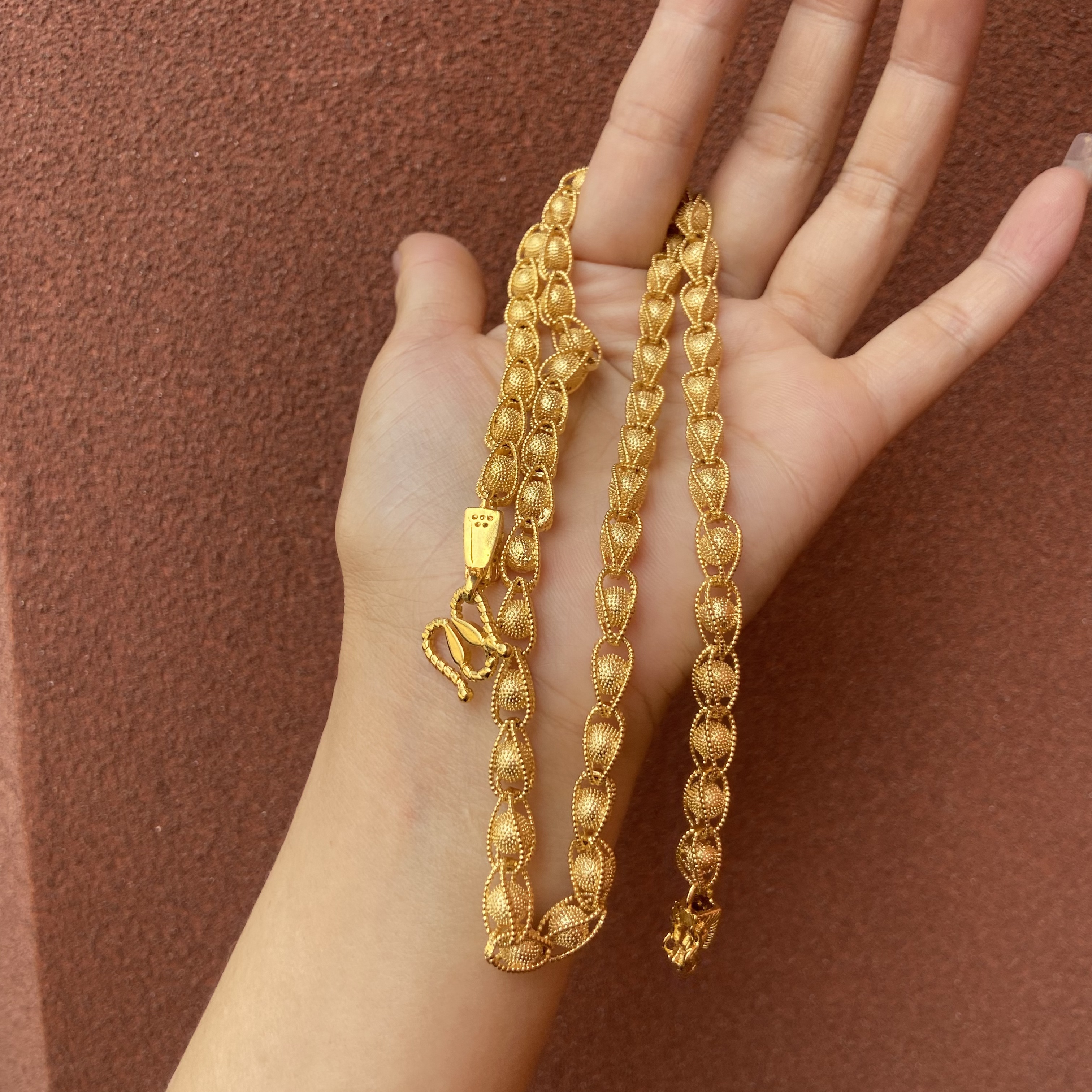 链子足银 182-重工大哥圆珠项链