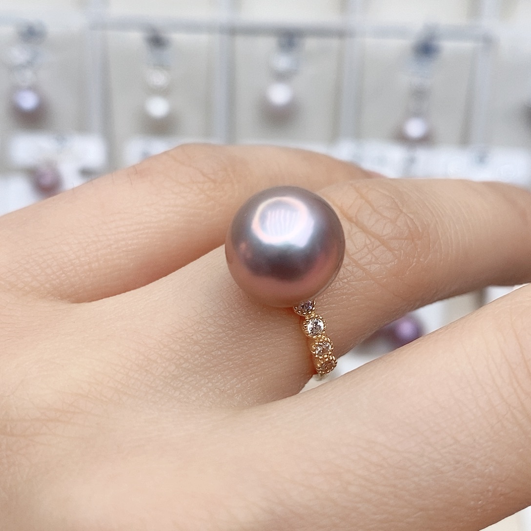 淡水珍珠银S925镶嵌颈饰