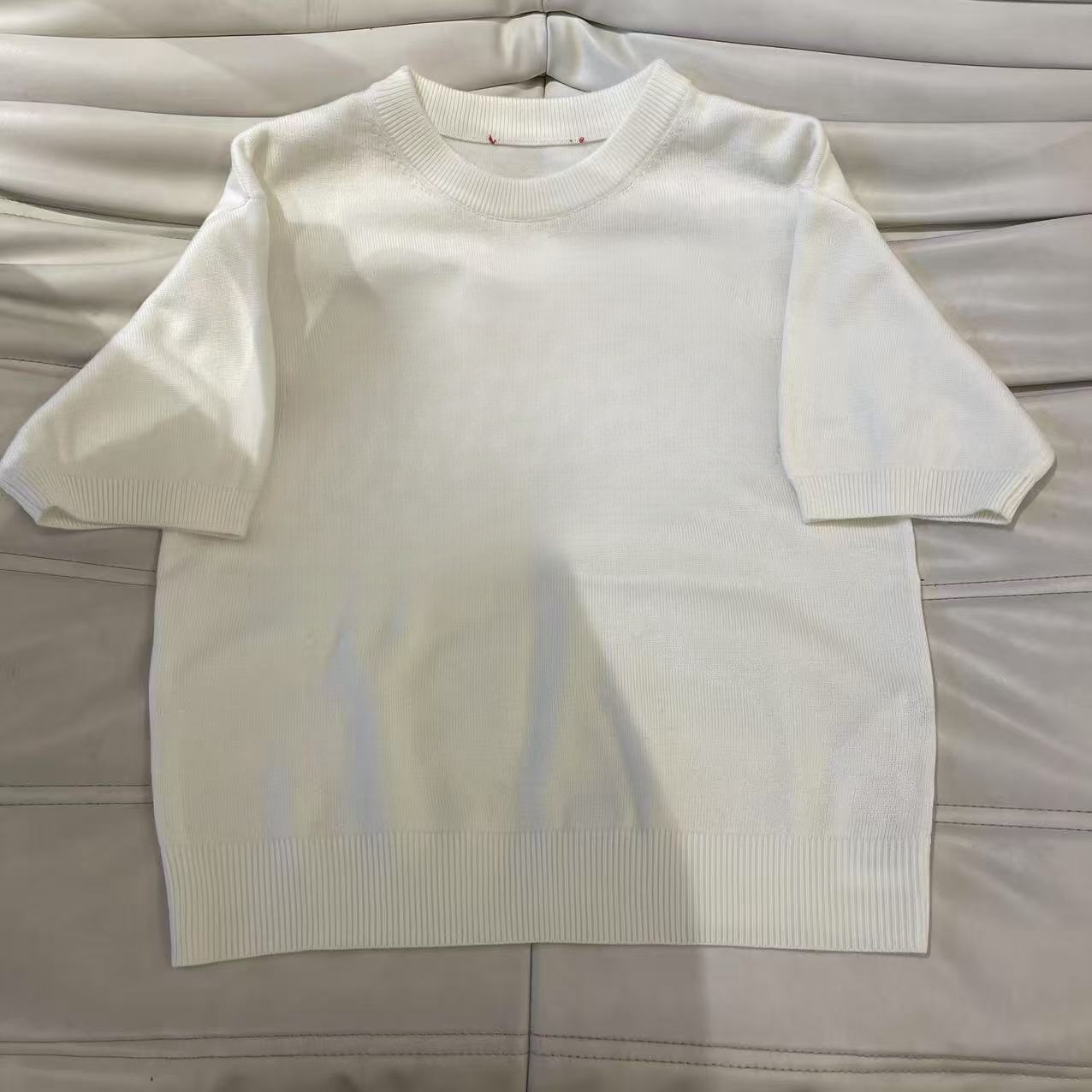 G女短袖毛衣（三个色）-5126