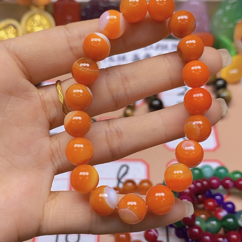 【闪购商品】玛瑙/玉髓颈饰未镶嵌6*0