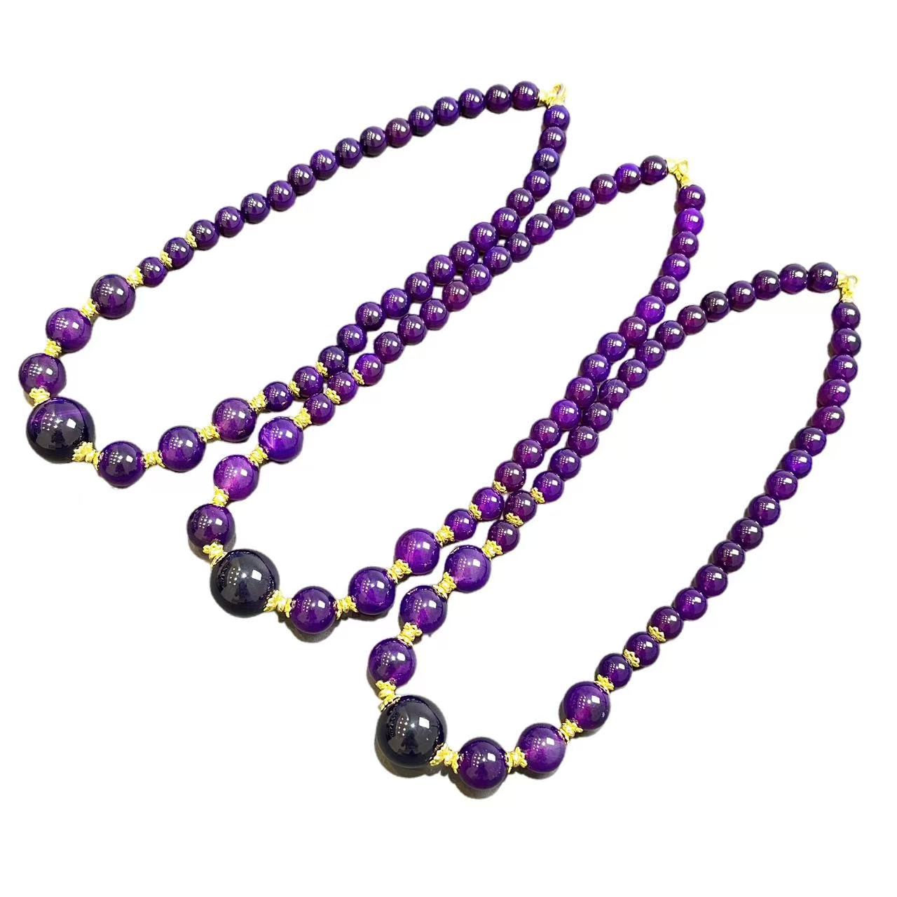 帝王紫舒俱玛瑙DIY项链(多样性发一件) A28-258