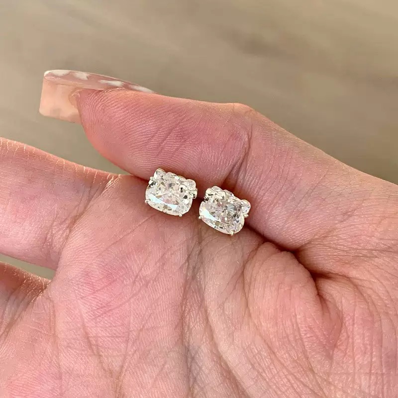 铜合金耳饰 AL7194 kitty系列立体百搭超闪轻奢感耳钉