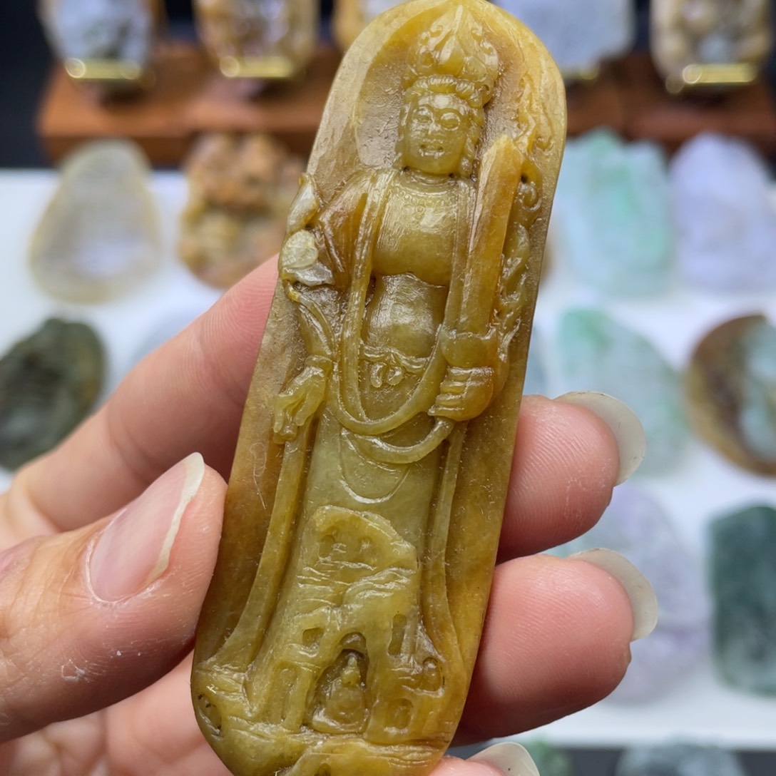 定制翡翠未镶嵌观音
