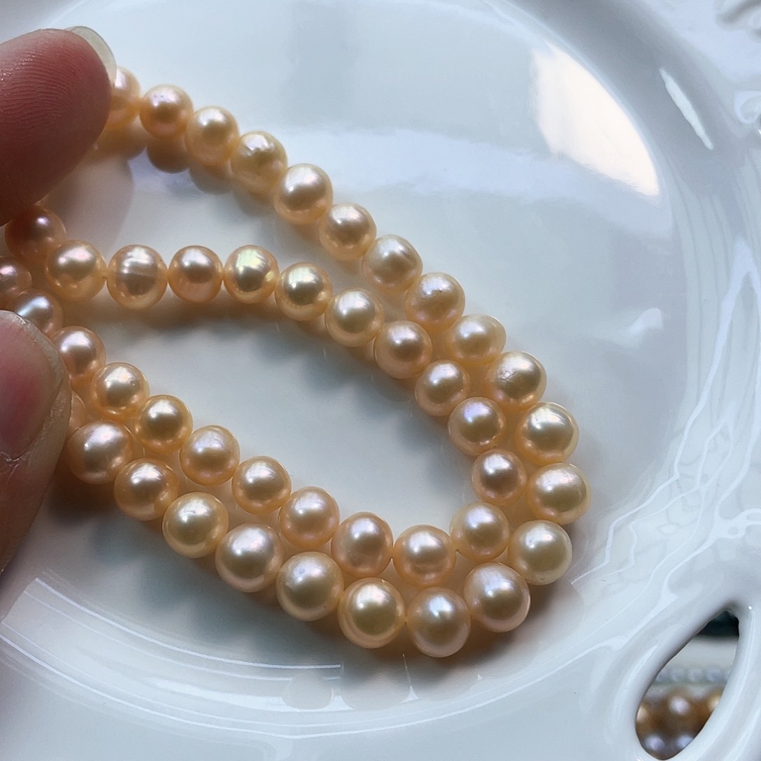 淡水珍珠耳钉银S925镶嵌