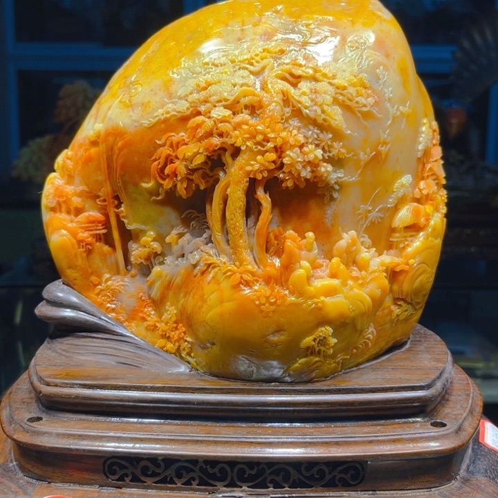 寿山石陈*饭寿山石雕刻艺术品