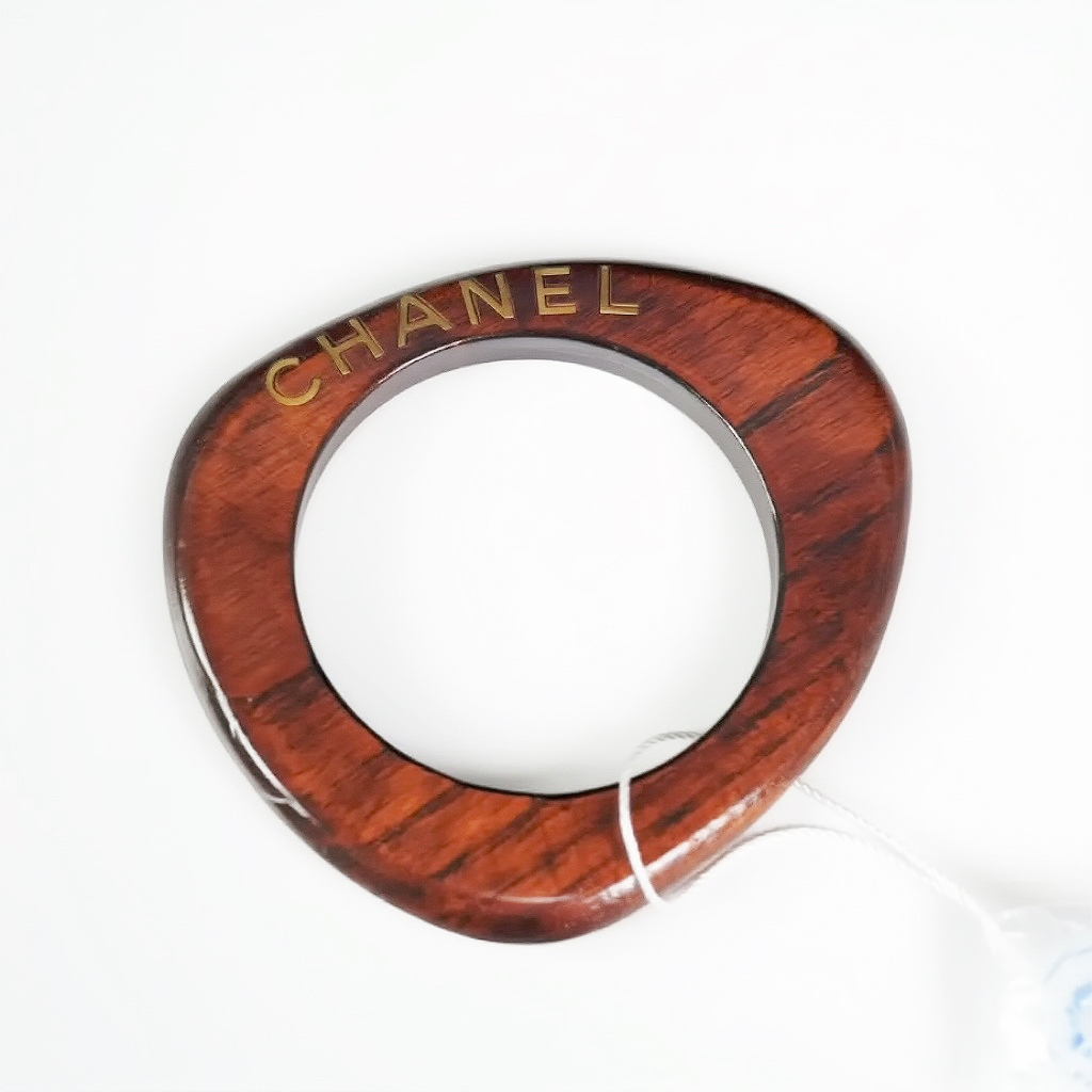95新 Chanel/香奈儿 Chanel木质不规则手镯