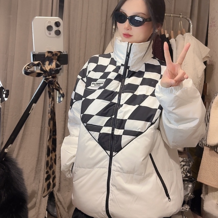 全新无暇白色棉服