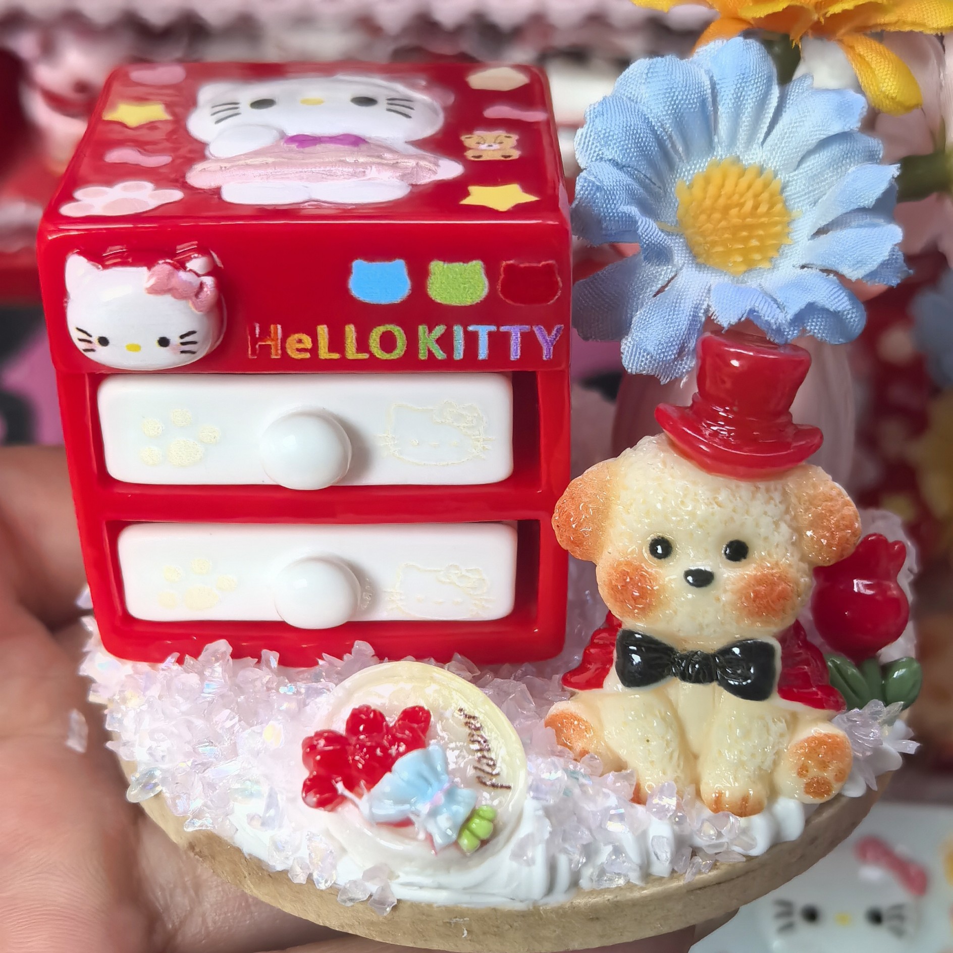 全立体微缩食玩蛋糕汉堡树脂配件手工diy过家家小玩具