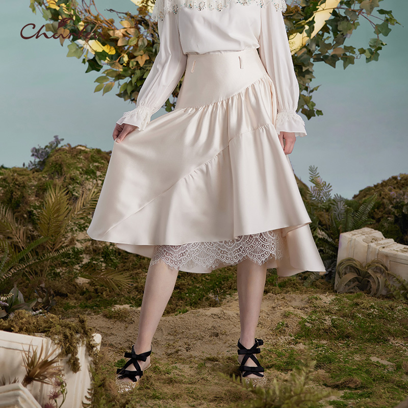 【达人专属】朝峰秋季新款时尚A字半身裙CFD3B051-0079E