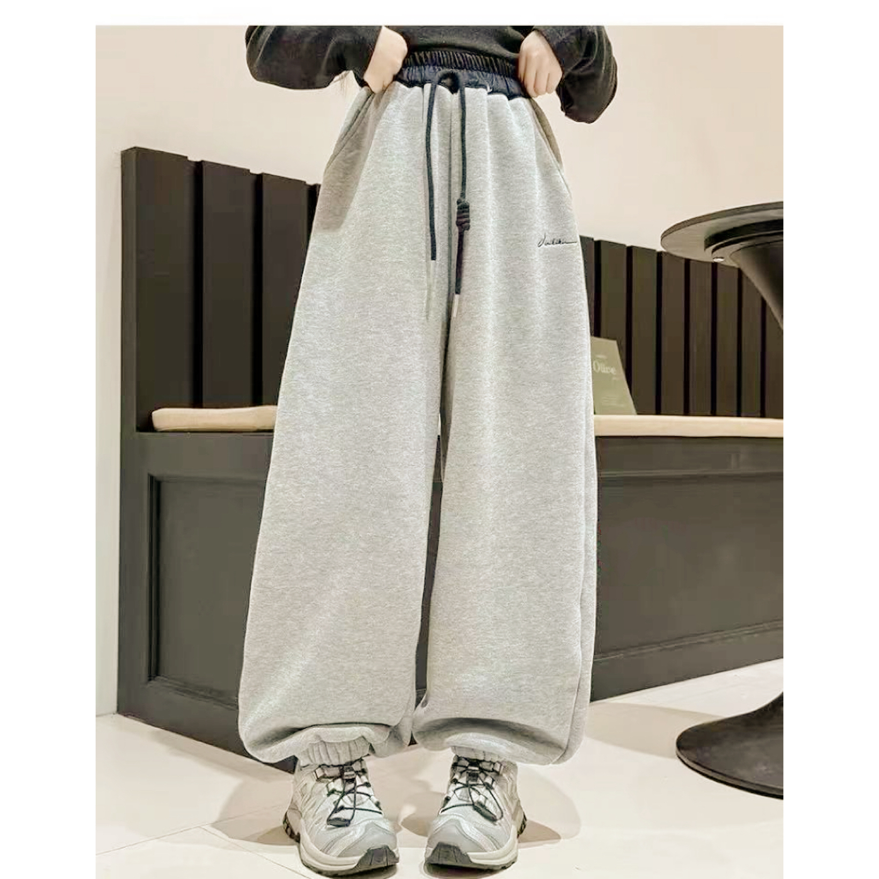 57189 葵花绒卫裤