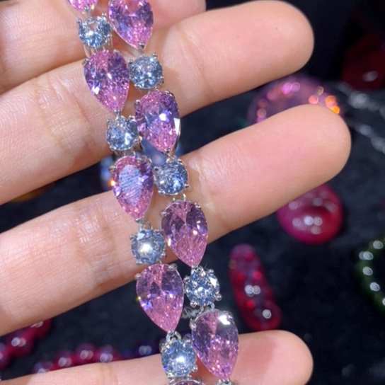 红宝石戒指银S925镶嵌