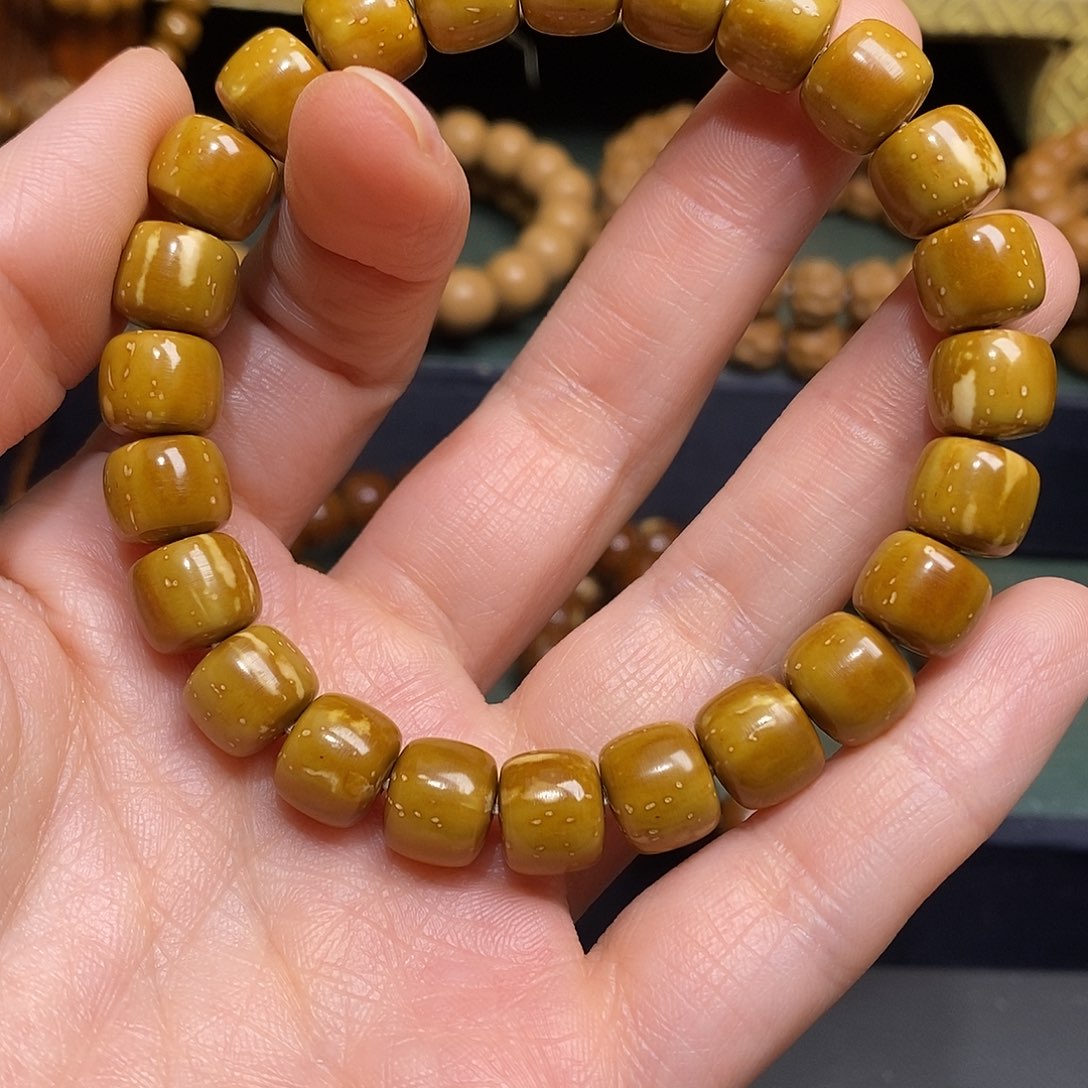 菩提我**月紫金鼠花皮福利手串