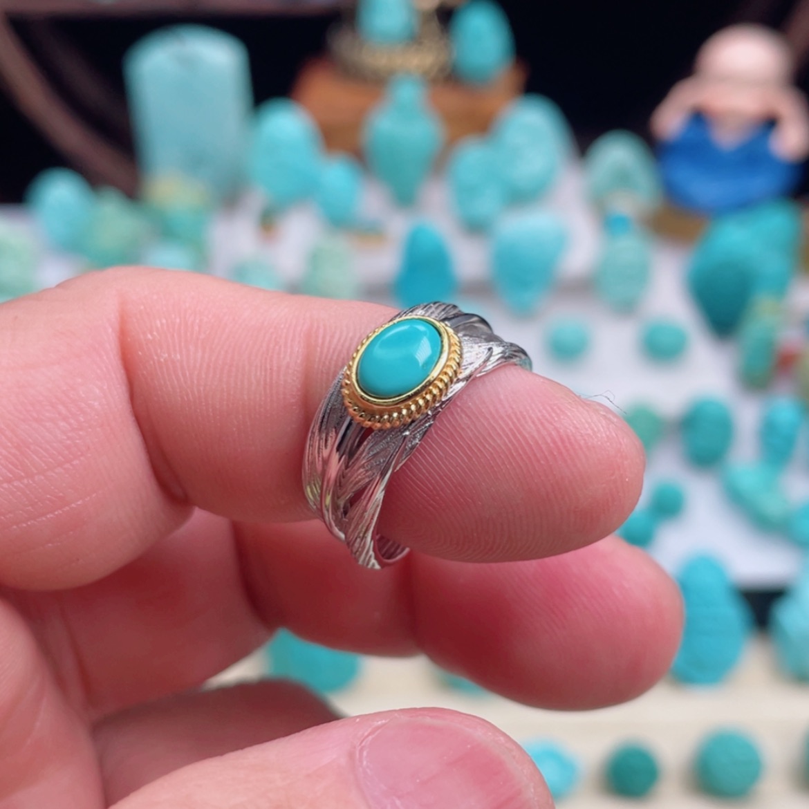 【闪购商品】绿松石吊坠(不含链)未镶嵌