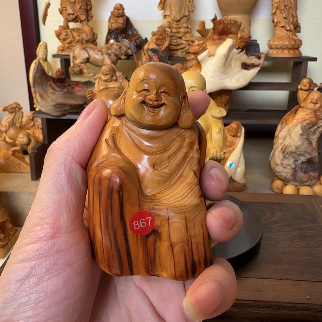 崖柏小木匠艺雕一物一拍