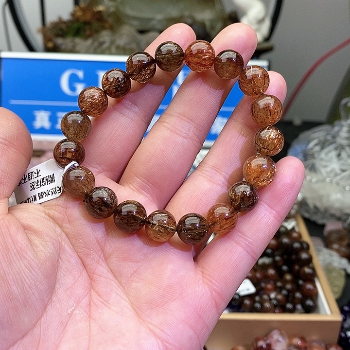 水晶手链未镶嵌黑金超七10+