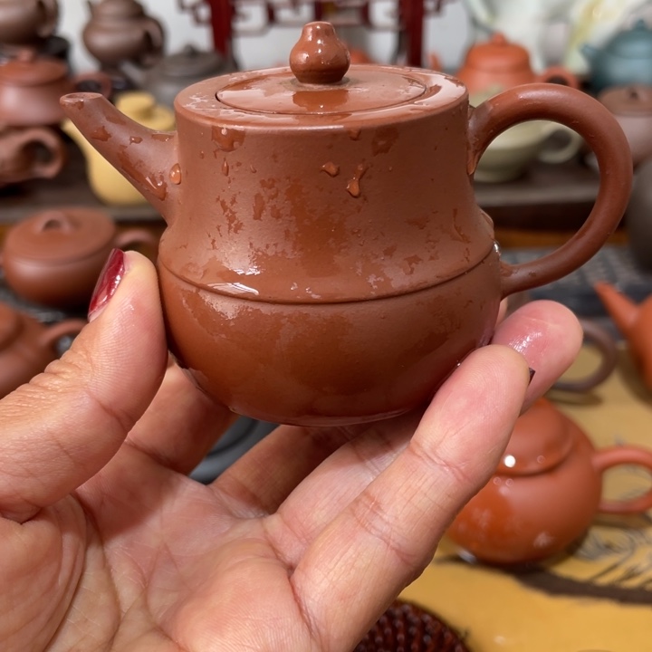 紫砂茶壶不**物年糕上逸公