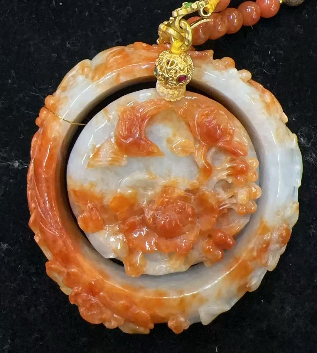 天然缅甸翡翠吊坠3058