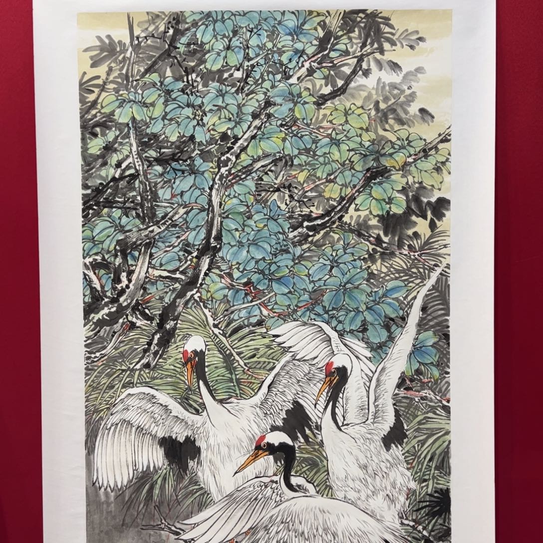 红***日国画秦老师四尺整