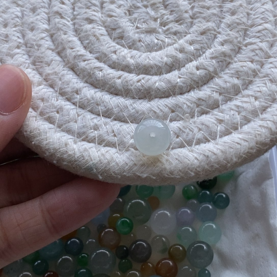 散珠翡翠9.7×7.3天然翡翠A货散珠