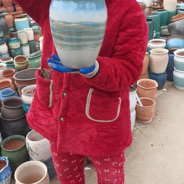 红陶口18高24瑕疵