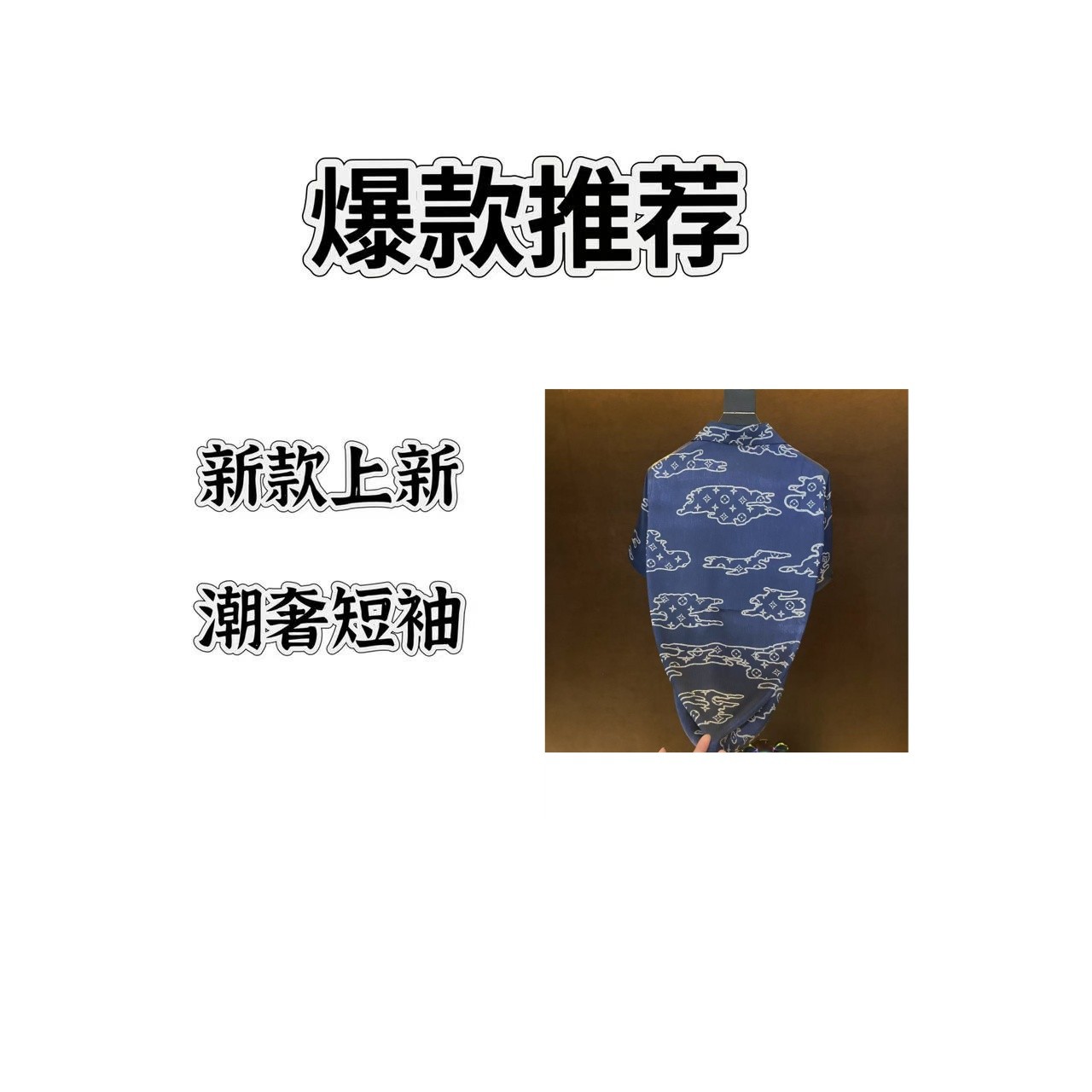 【DJ】L蓝2025夏季新款轻奢风格时尚短裤短袖两件套188029