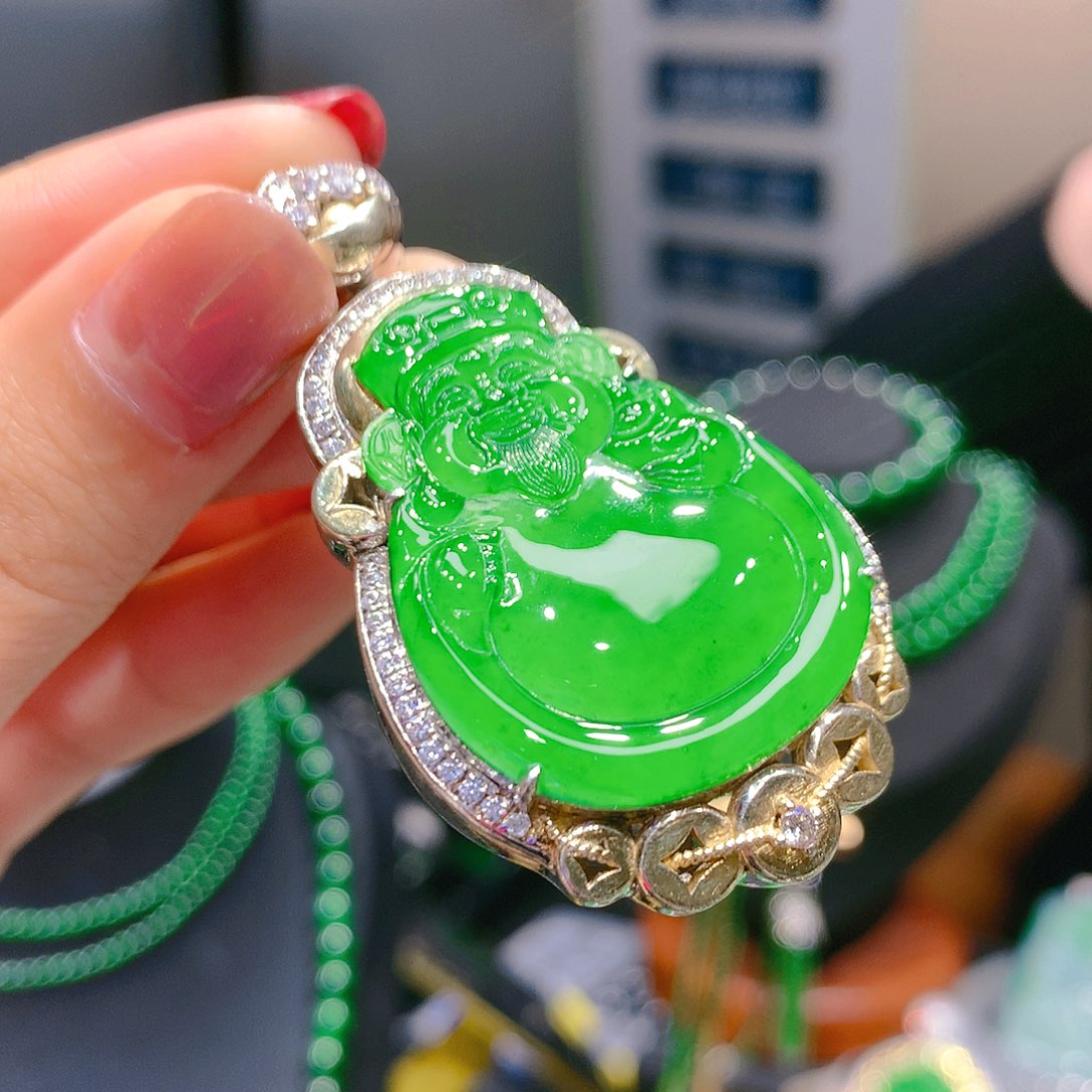 翡翠颈饰银S925镶嵌6甄选qj