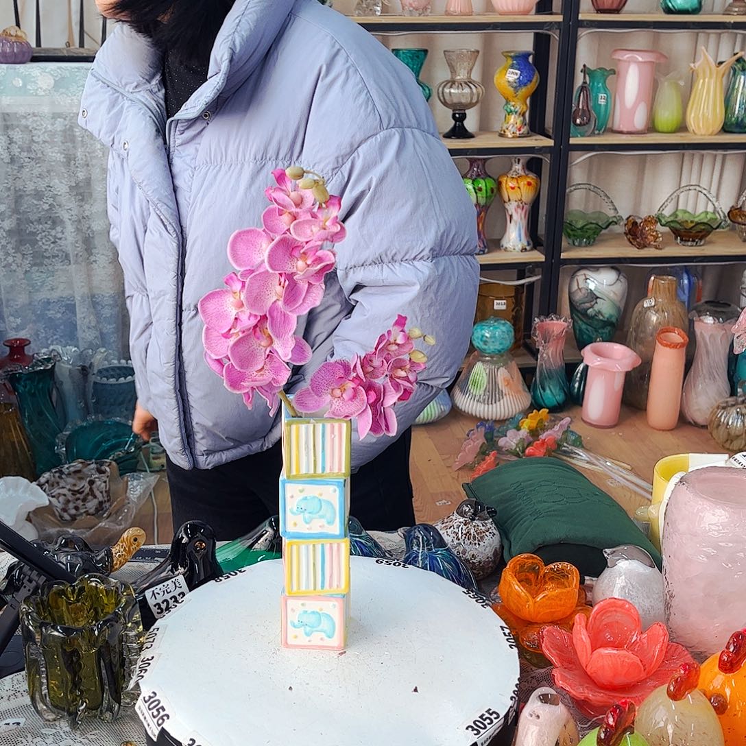 陶瓷瓶不含花家悦琉璃工艺品