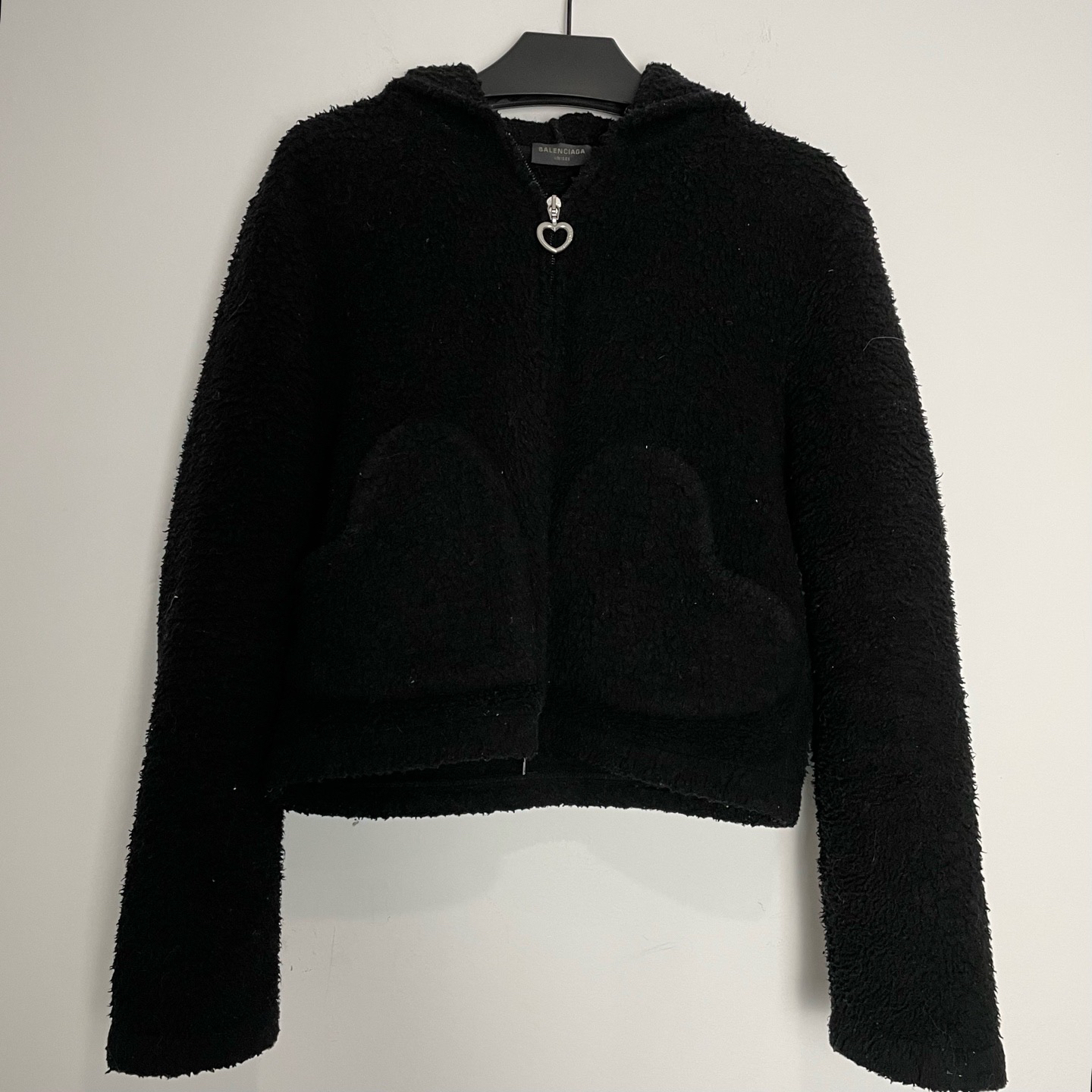 未使用 Balenciaga/巴黎世家 （vd）23SS爱心小熊摇粒绒帽衫0460