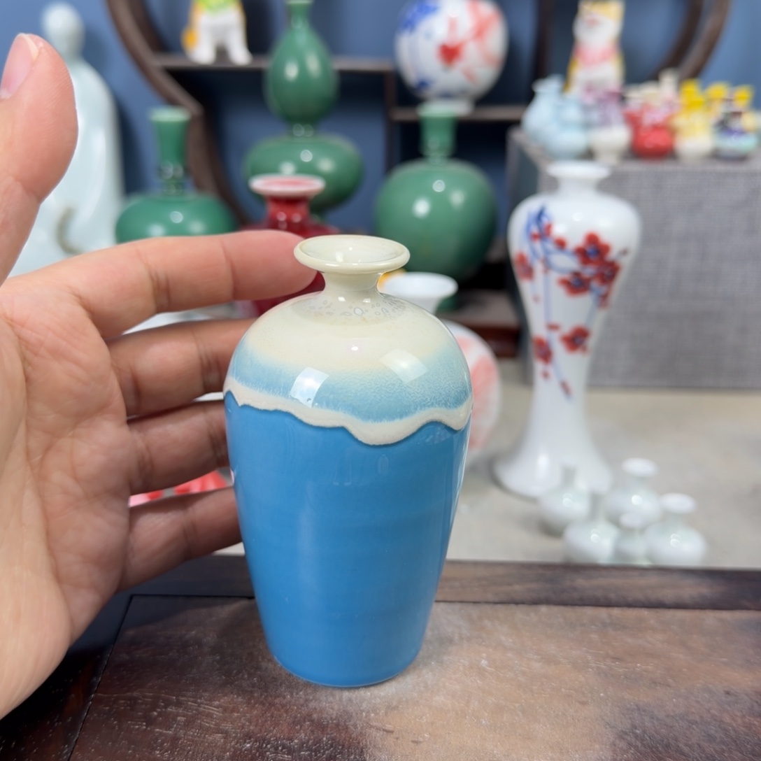 陶瓷手工小花器摆件