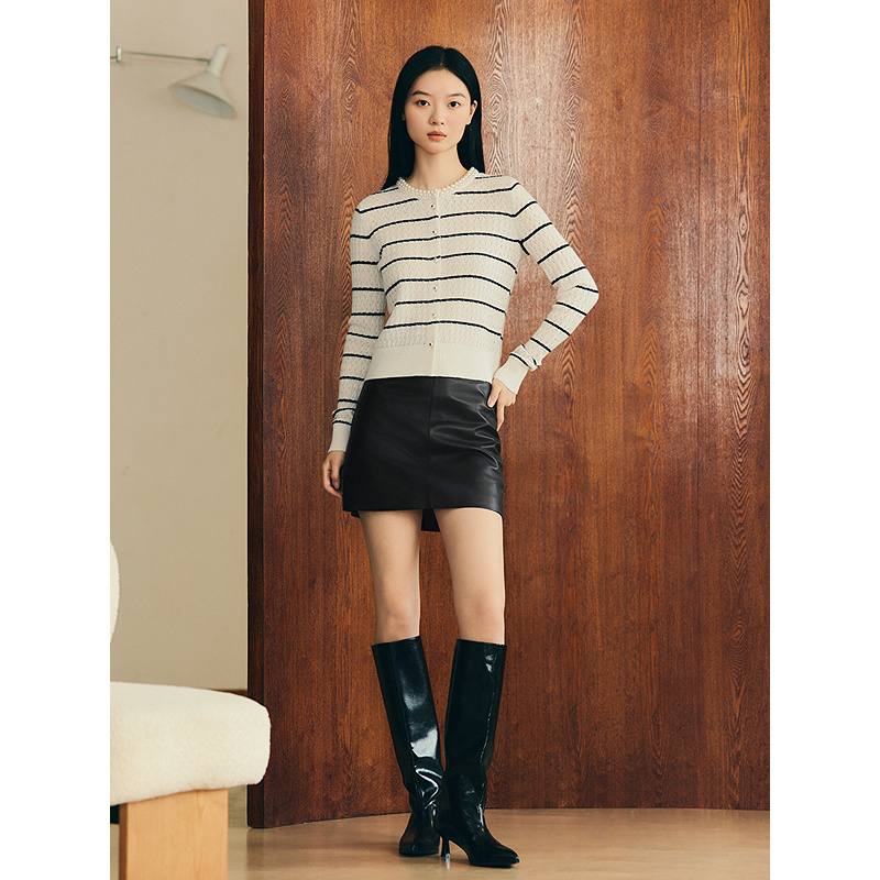 YINER音儿2026春季新款法式优雅A字半身裙8C66109066