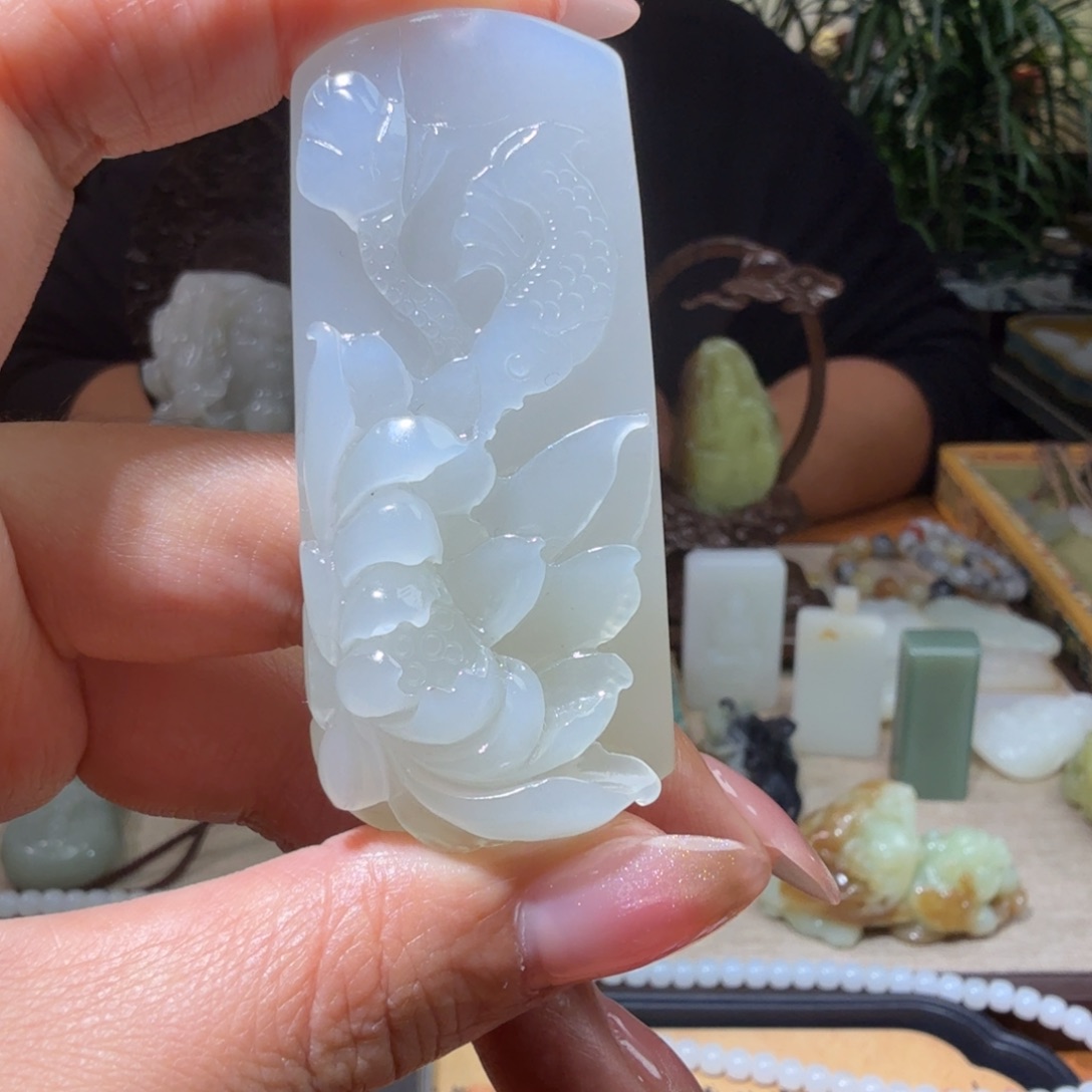 和田玉挂件未镶嵌祥*