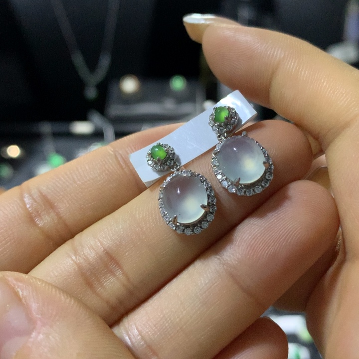 翡翠银S925镶嵌戒指