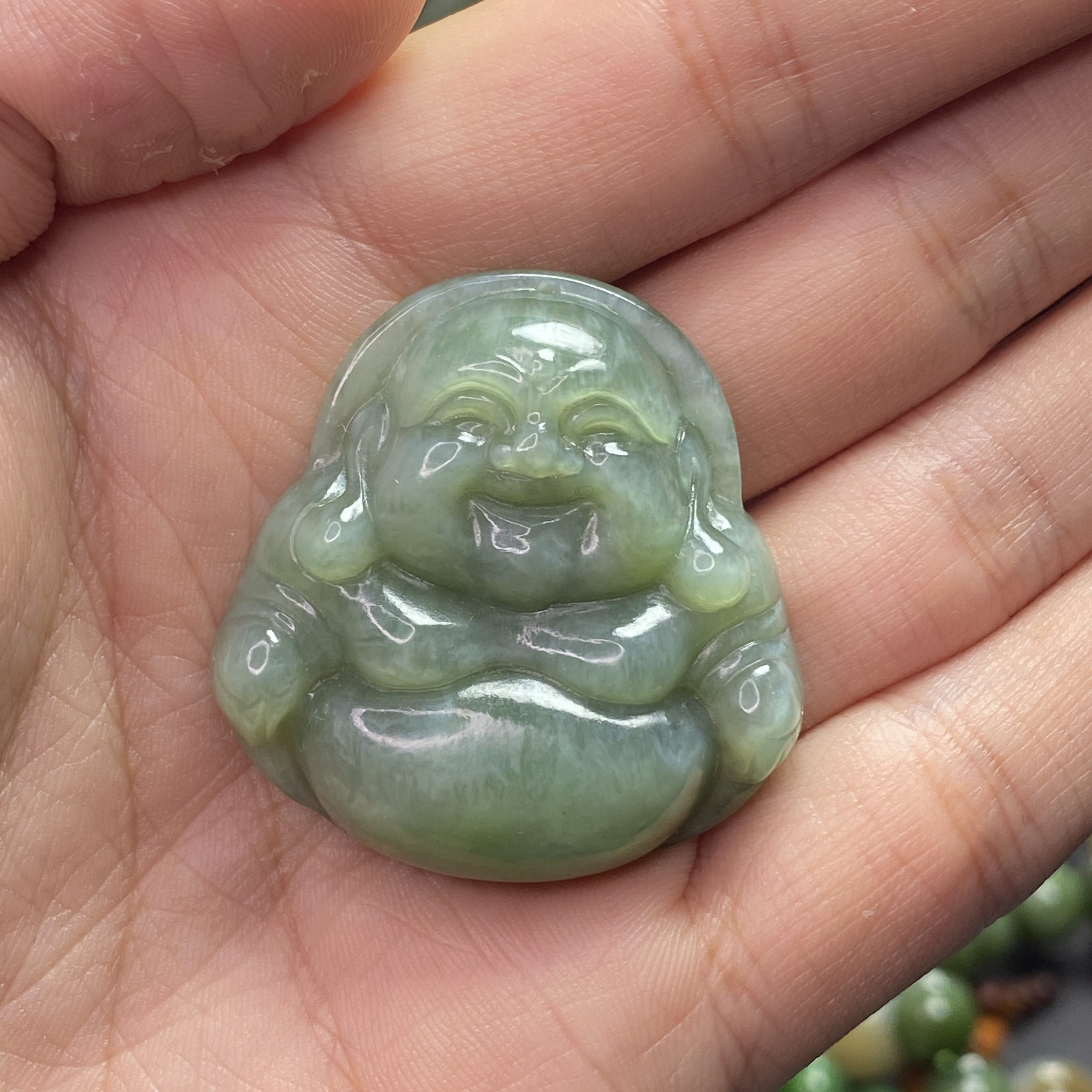 天然和田玉吊坠款