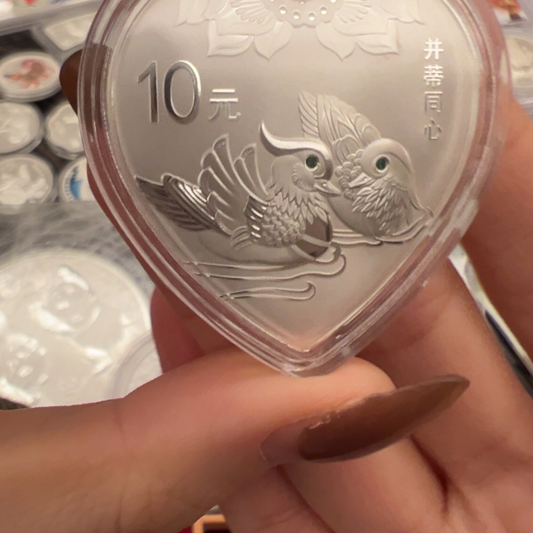 纯银并蒂同心带证书