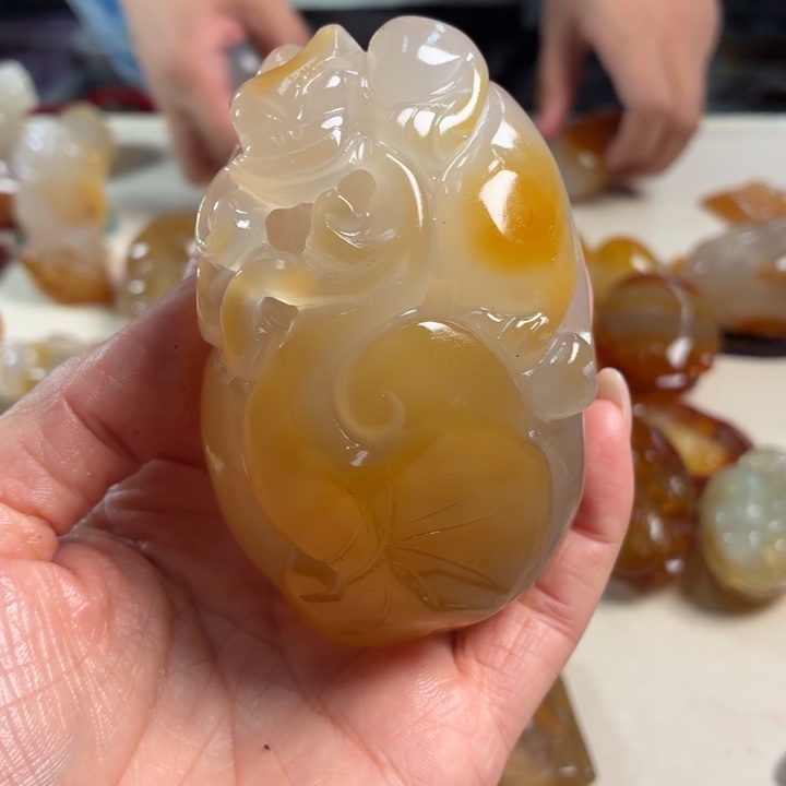 玛瑙/玉髓未镶嵌吊坠(不含链)