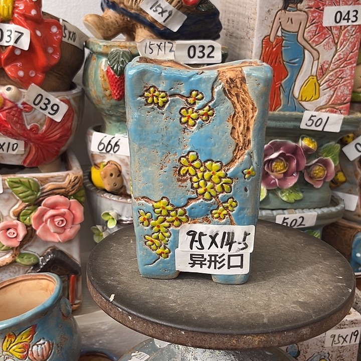 粗陶材质多肉花盆