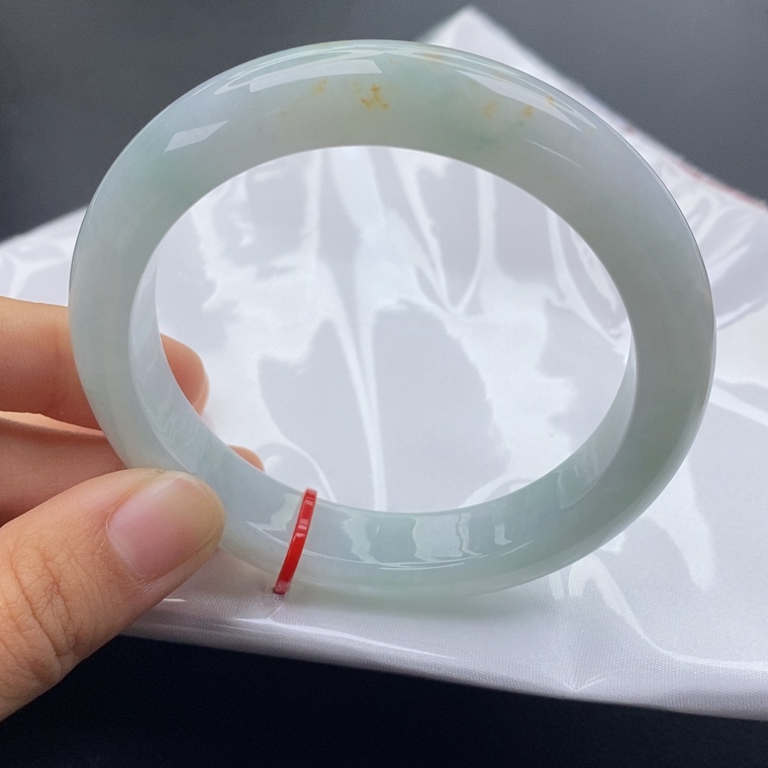 翡翠未镶嵌手镯5960正圈