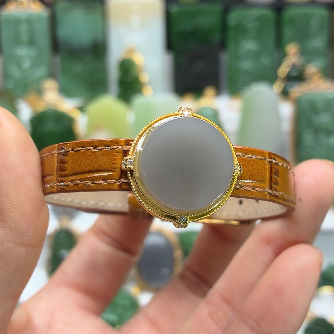 和田玉银S925镶嵌颈饰