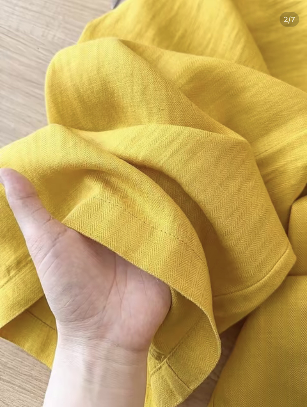 【夏日浪漫】法式天然植物天丝雨露亚麻直筒裤窄版阔腿裤