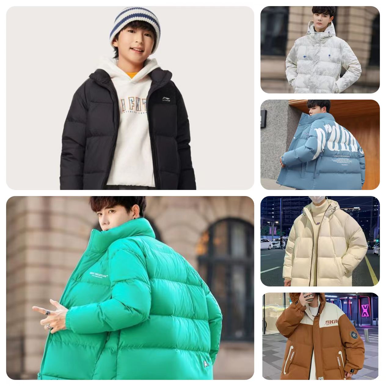 【B251-B300】25年秋冬季潮流爆款复古美式风青少年服装合集