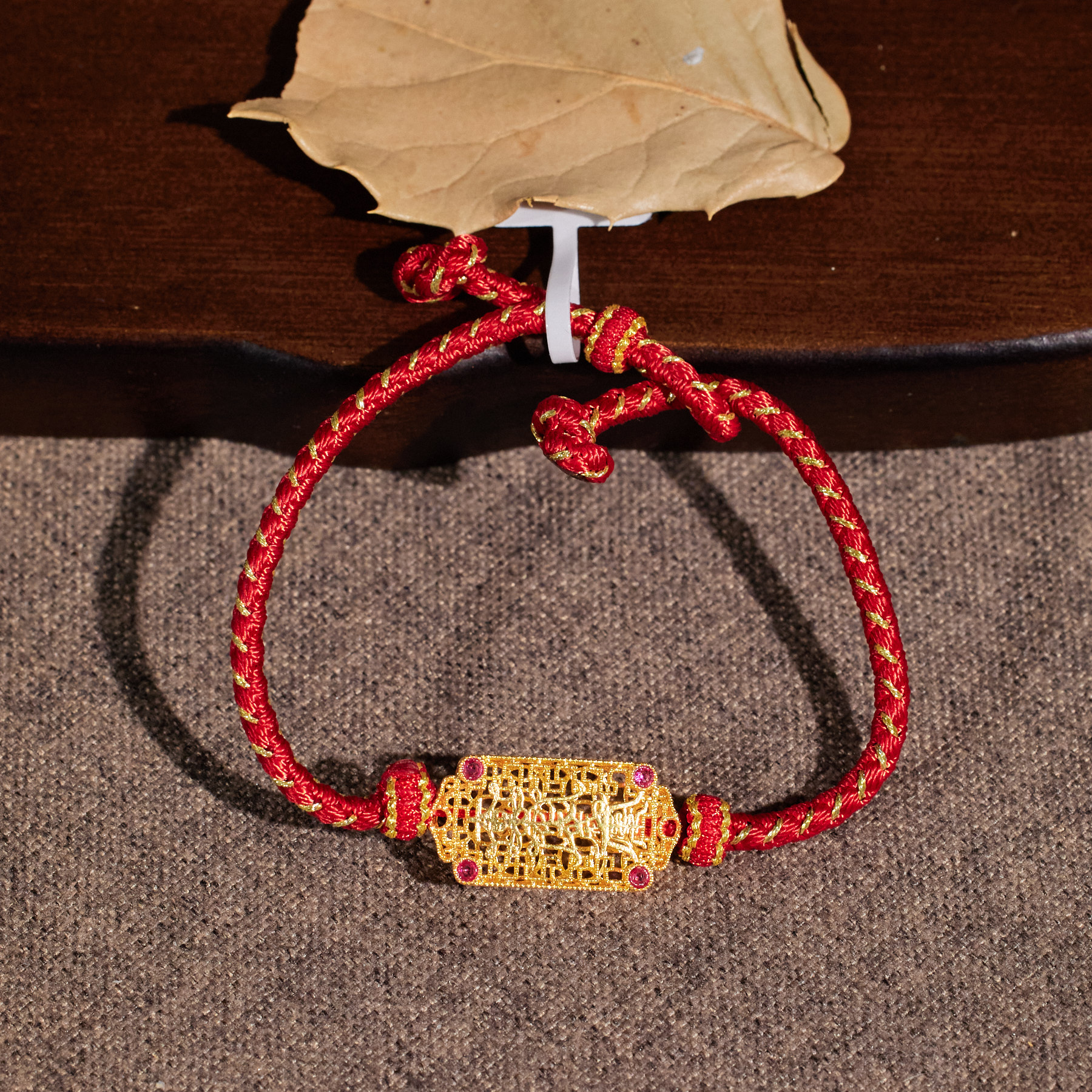 【歪歪】太太*（素金）手绳*18K镶嵌W5884